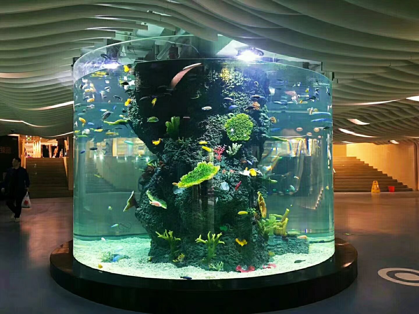 Aqu&aacute;rio cil&iacute;ndrico acr&iacute;lico - LEYU INSTALLATION