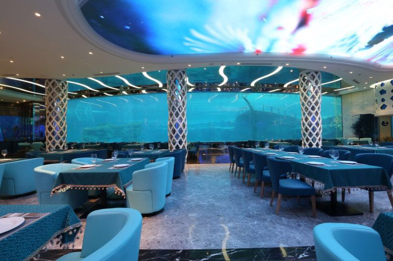Restaurante com recurso de &aacute;gua acr&iacute;lica - fabrica&ccedil;&atilde;o de 