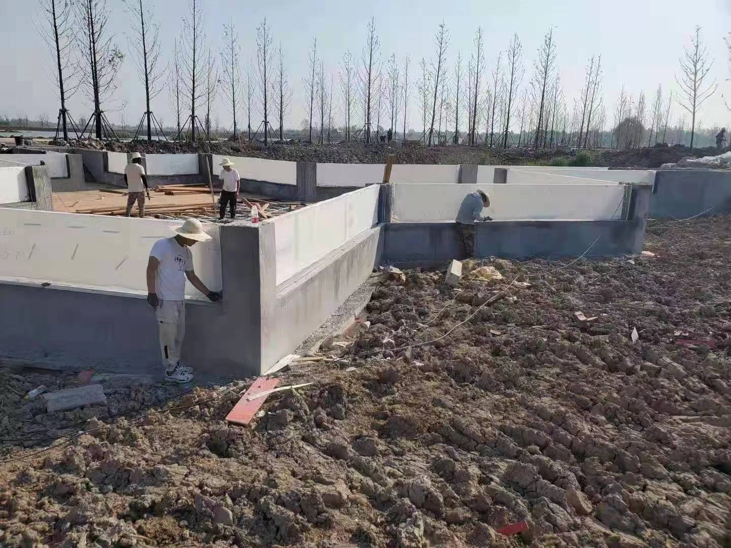 Piscina acr&iacute;lica - instala&ccedil;&atilde;o