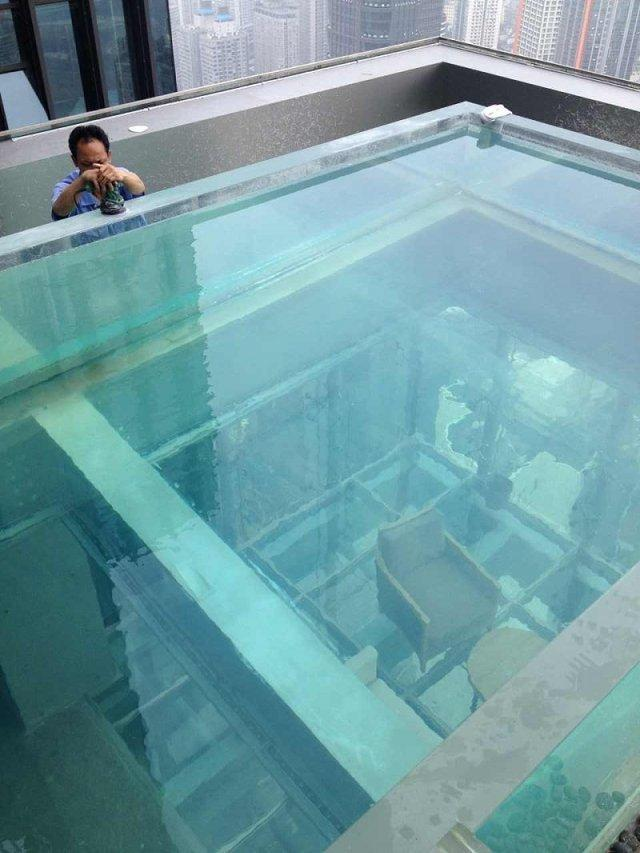 Piscina acr&iacute;lica - instala&ccedil;&atilde;o LEYU