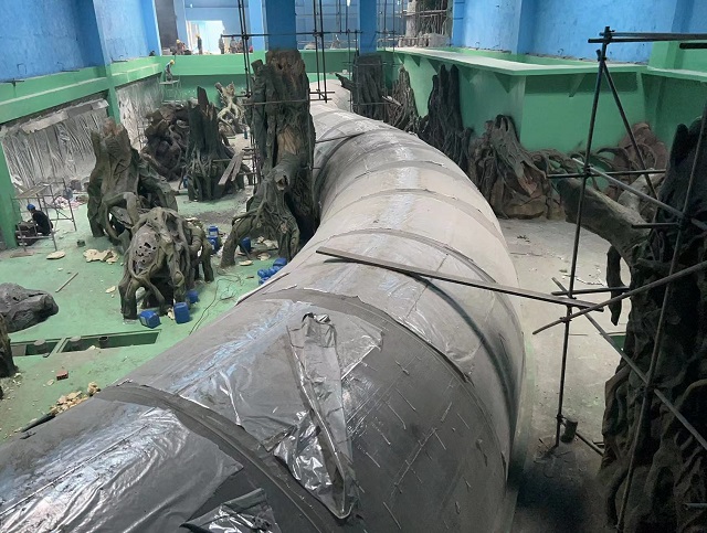 Instala&ccedil;&atilde;o de t&uacute;nel de aqu&aacute;rio - Leyu