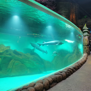 Fábrica de produtos de folha acrílica personalizada para aquário Oceanarium-Leyu 
