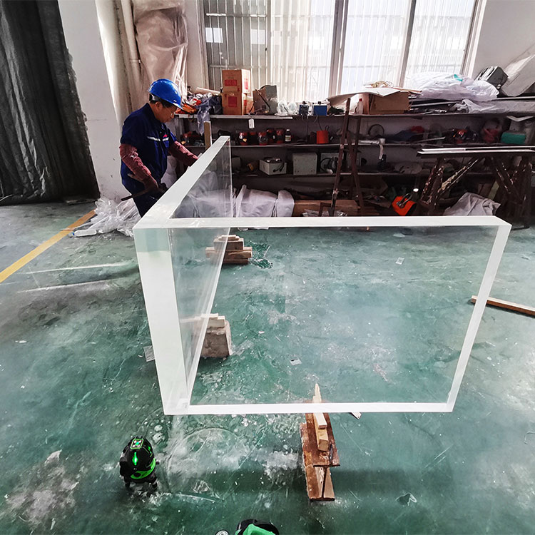 Instalação de janela de acrílico para lagoa Leyu A fábrica de acrílico é especializada em fornecer vídeos de instalação - LEYU