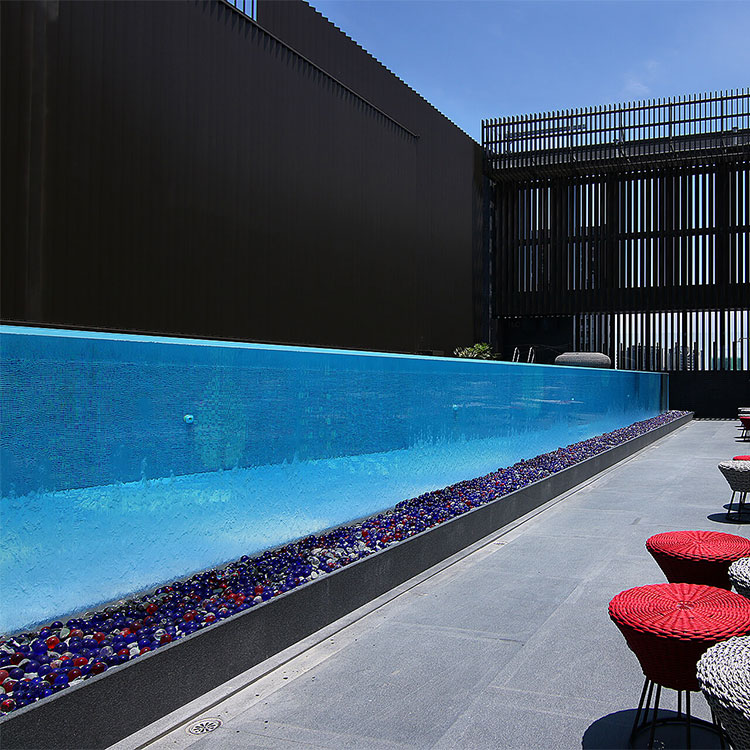 Piscina de acrílico e painéis de parede de piscina de vidro acrílico transparentes - fábrica de acrílico leyu
