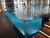 Painel de acrílico transparente para piscina externa acima do solo - leyu