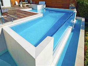 Piscinas em forma de L - escolhendo o formato da sua futura piscina Siga Leyu Aquarium Acrílico Factory - Leyu