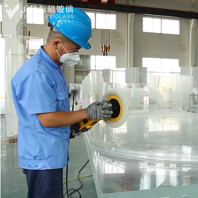 Como são fabricados grandes painéis de acrílico fundido - Acrílico Leyu