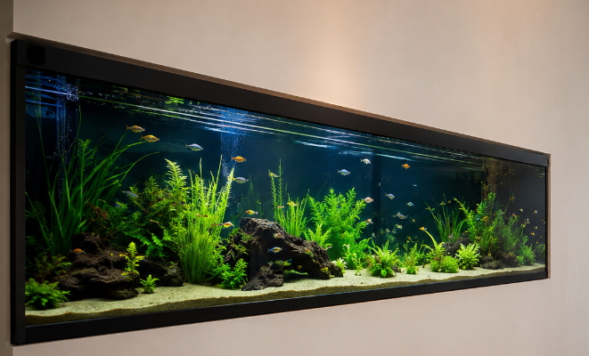 Custom Acrylic fish tank-LEYU Aquário de peixes acrílico personalizado-LEYU