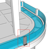 Janelas de piscina de acrílico feitas sob encomenda, painéis de piso, etc.-leyu Fábrica de Acrílico