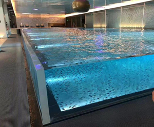 Por que não usar vidro para piscinas? Painel acrílico - Leyu