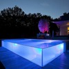 A piscina de acrílico transparente acrescenta um visual deslumbrante - Leyu