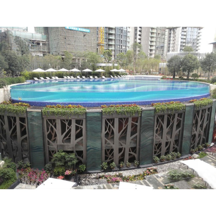 Fabricante e instalador de parede de piscina de acrílico transparente Compre parede de piscina Infinity - Leyu