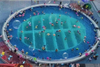 Piscina de painel de parede acrílico Leyu Aquarium Acrílico Factory é o mais profissional - Leyu