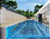 Fabricante e instalador de parede de piscina em acrílico transparente Especialista em construção de piscinas em acrílico - Leyu