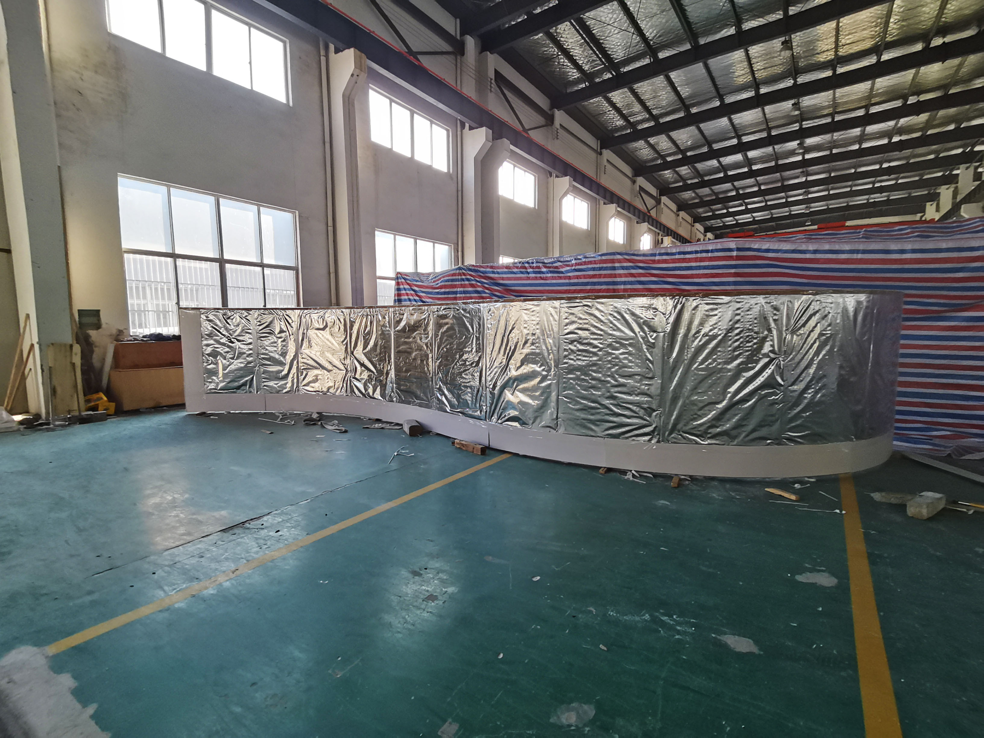 Painel acr&iacute;lico para piscina - LEYU